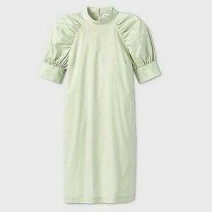 PROLOGUE | Puff Sleeve Elbow Length Midi Dress in Mint | Size XL
